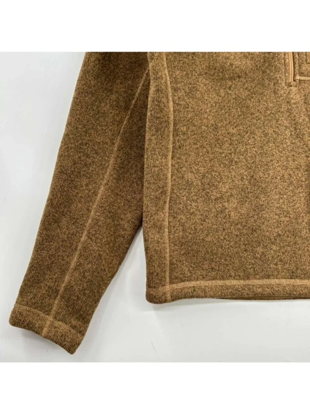 The North Face Gordon Lyons Jacket Men's Small Brown Fleece 1/2 Zip Pullover